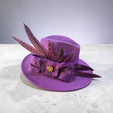 Breeders Cup Purple Felt Fedora