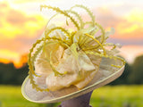 Medium Brim Yellow Sinamay Straw