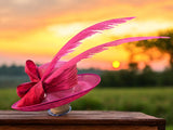Rose Pink Derby Hat