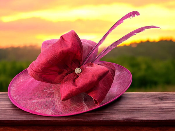 Rose Pink Derby Hat