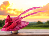Rose Pink Derby Hat