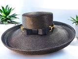 Navy Straw with Bits
