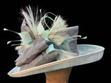 Light Ocean Sinamay Straw