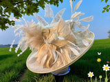 Cream Sinamay Straw