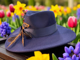 Navy Felt Fedora