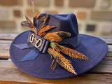 Navy Felt Fedora