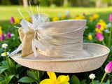 Cream Sinamay Straw
