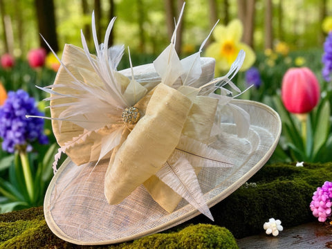 Cream Sinamay Straw