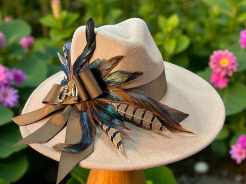 Camel felt Fedora