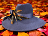 Navy Felt Fedora