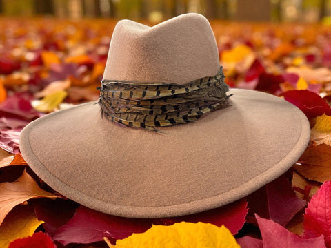 Taupe Felt Fedora