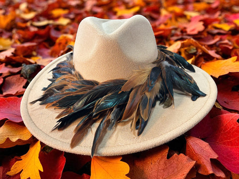 Dark Cream Felt Fedora