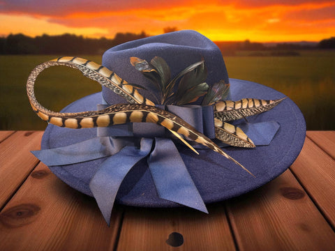 Navy Felt Fedora