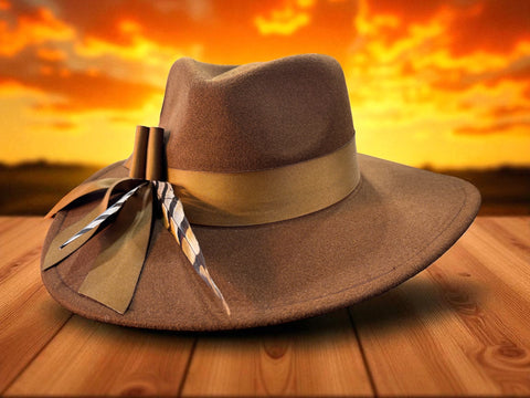 Chocolate Brown Fedora