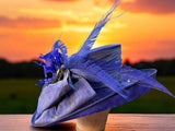Royal Blue Sinamay Straw