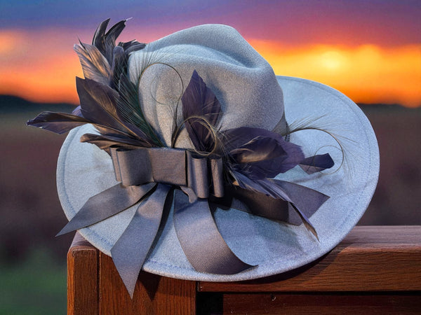 Denim Blue Felt Fedora