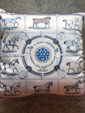 Equestrian Print Pillow