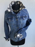 Blue Jean Jacket with a Saddlebred print