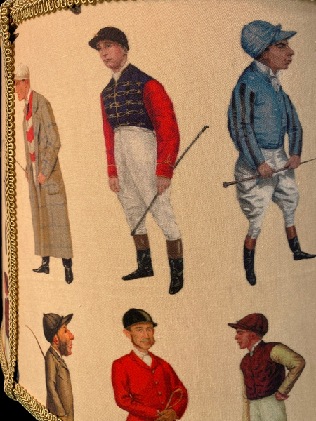 Lampshade in a Jockey Print