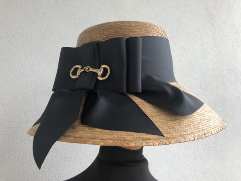 Palm Straw Lamp Shade Hat